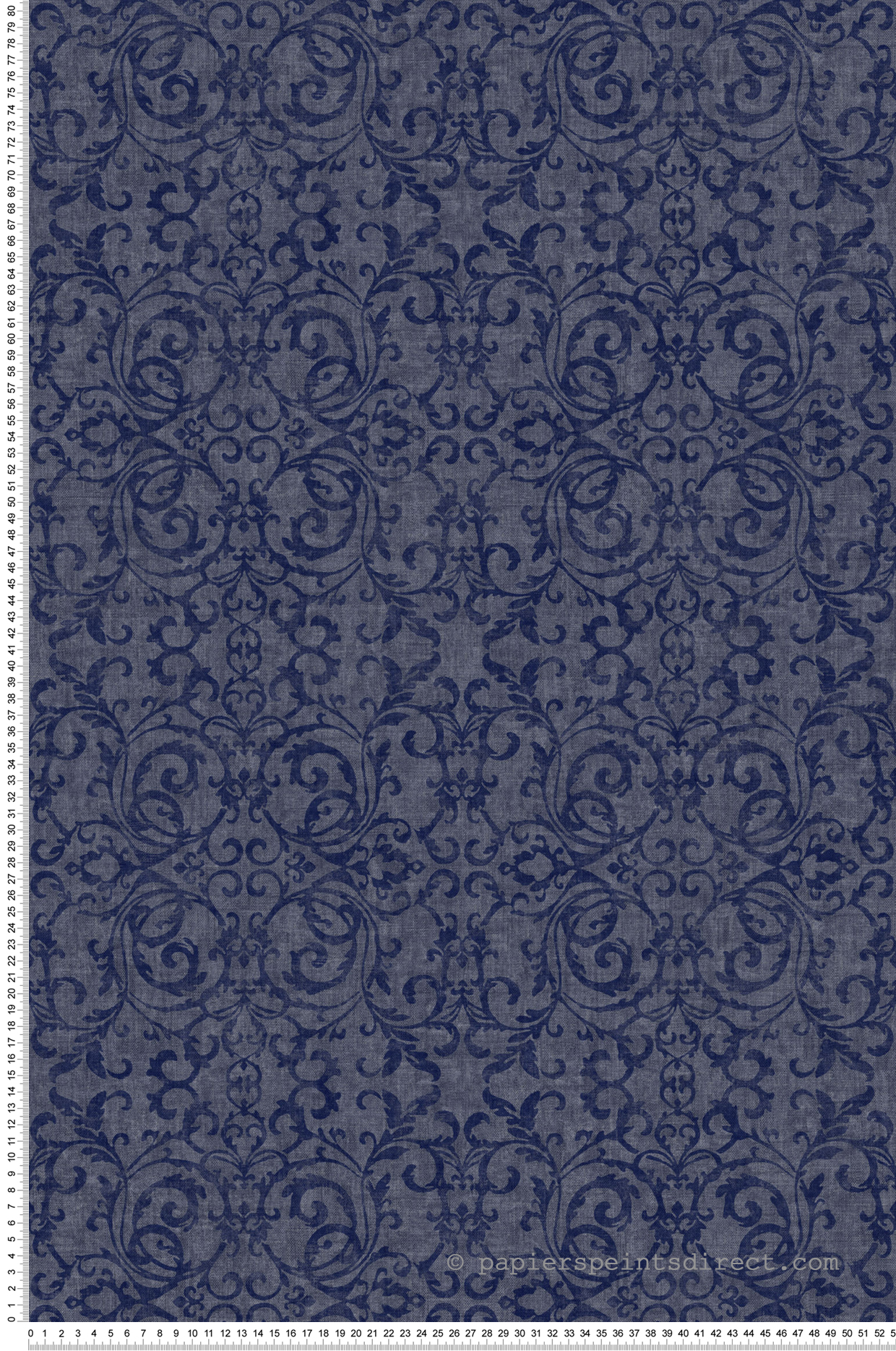 Papier peint Baroque Belvèdere bleu roi - Vienne de Casadéco | Réf. VIEN87516727