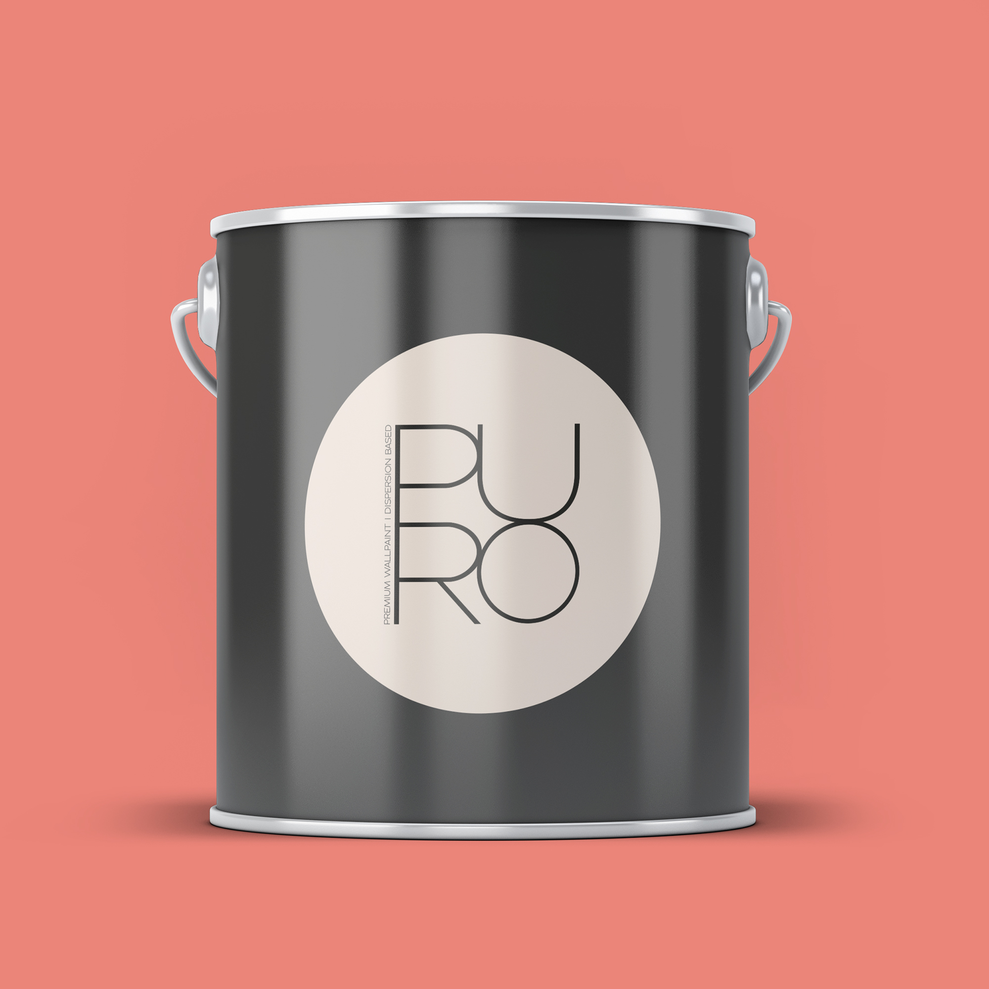 Image d'un pot de 5 litres de peinture Puro rose peachy pink  - c2029