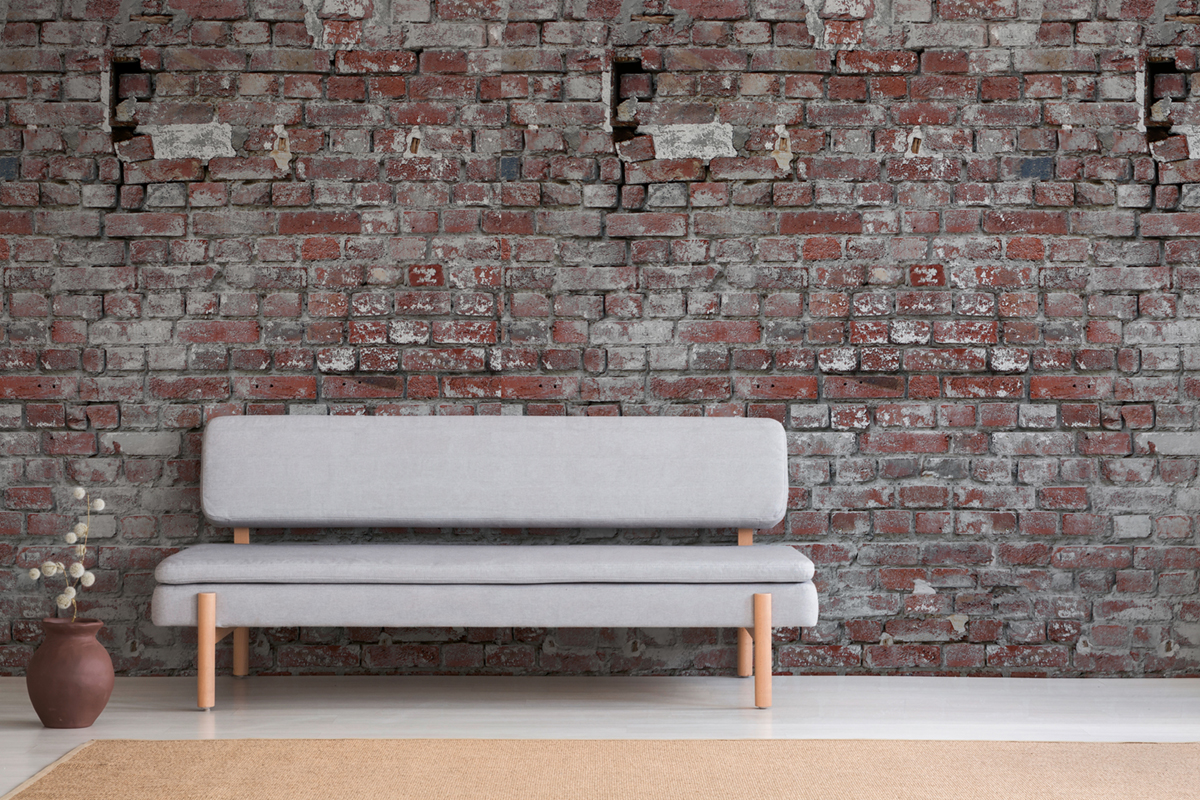 Papier peint panoramique Brique Industrielle rouge - The Wall d'A.S. Création AMB2 | Réf. AS-383371