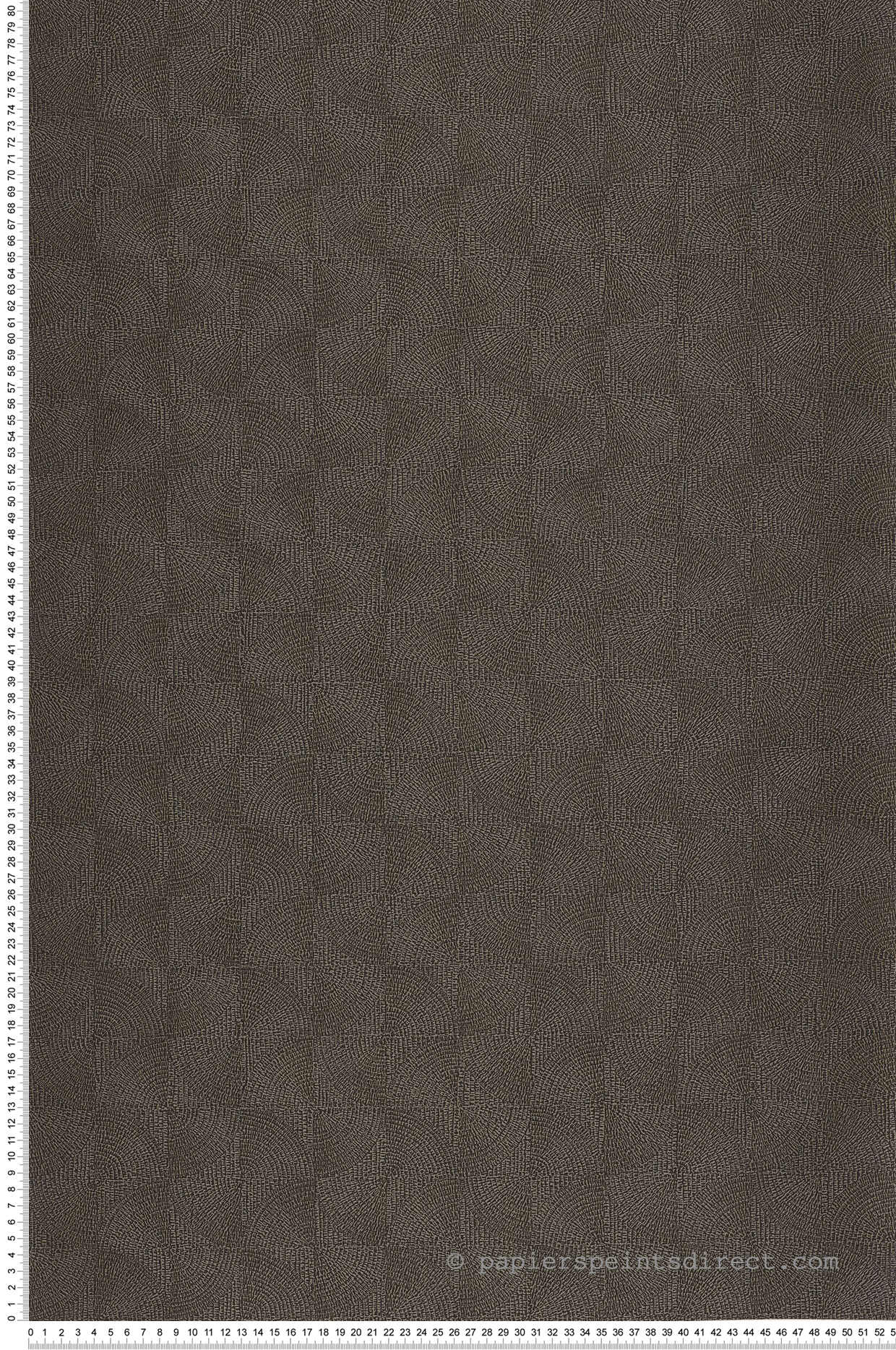 Papier peint Mosaïque Cercle Asterios noir doré - Solaris de Casadéco | Réf. SOLA201889999