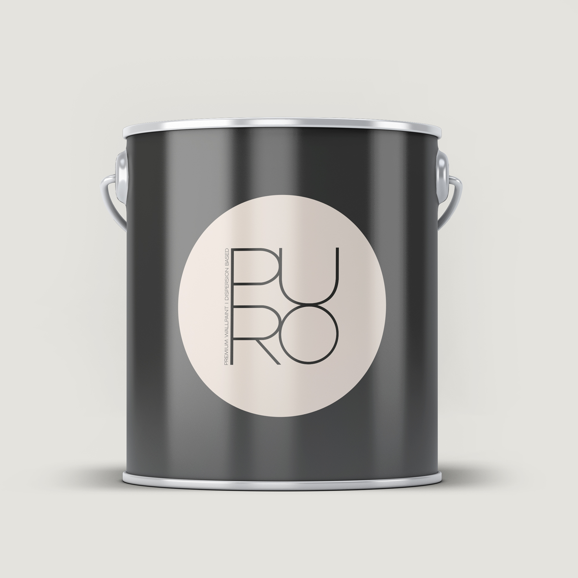 Image d'un pot de 5 litres de peinture Puro crème creamy grey  - c1007