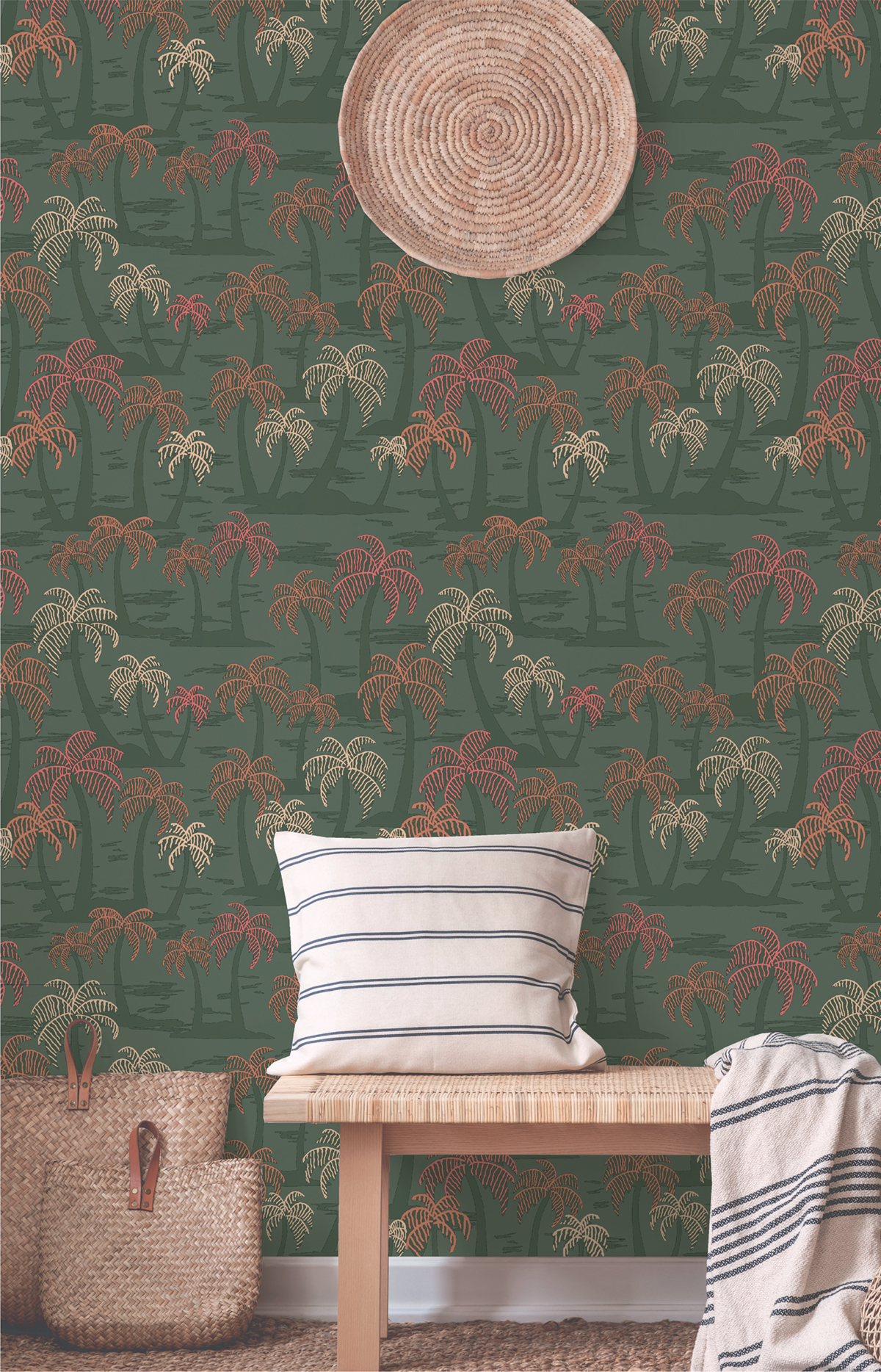 Papier peint Nature Palmier kaki - Bensimon 2 de Lutèce | Réf. LTC-51200904