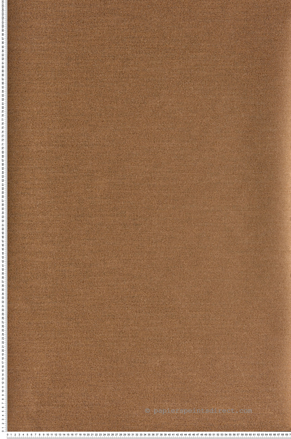 Papier peint faux uni Plumetis Orange-Camel - Misura de Casamance | Réf. CAS-74452142