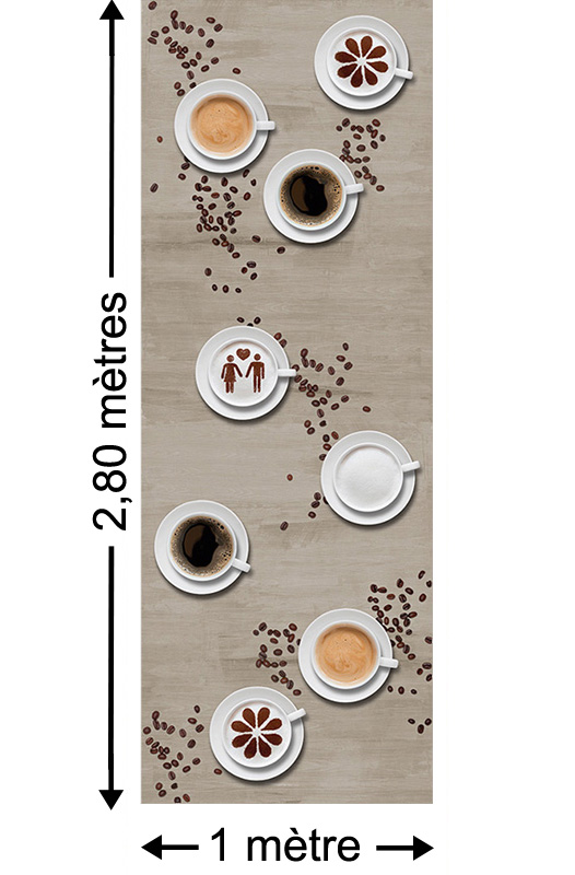 Coffee Break - Papier peint lé unique