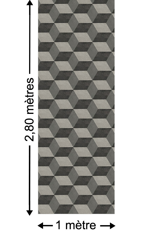 Square - Papier peint lé unique