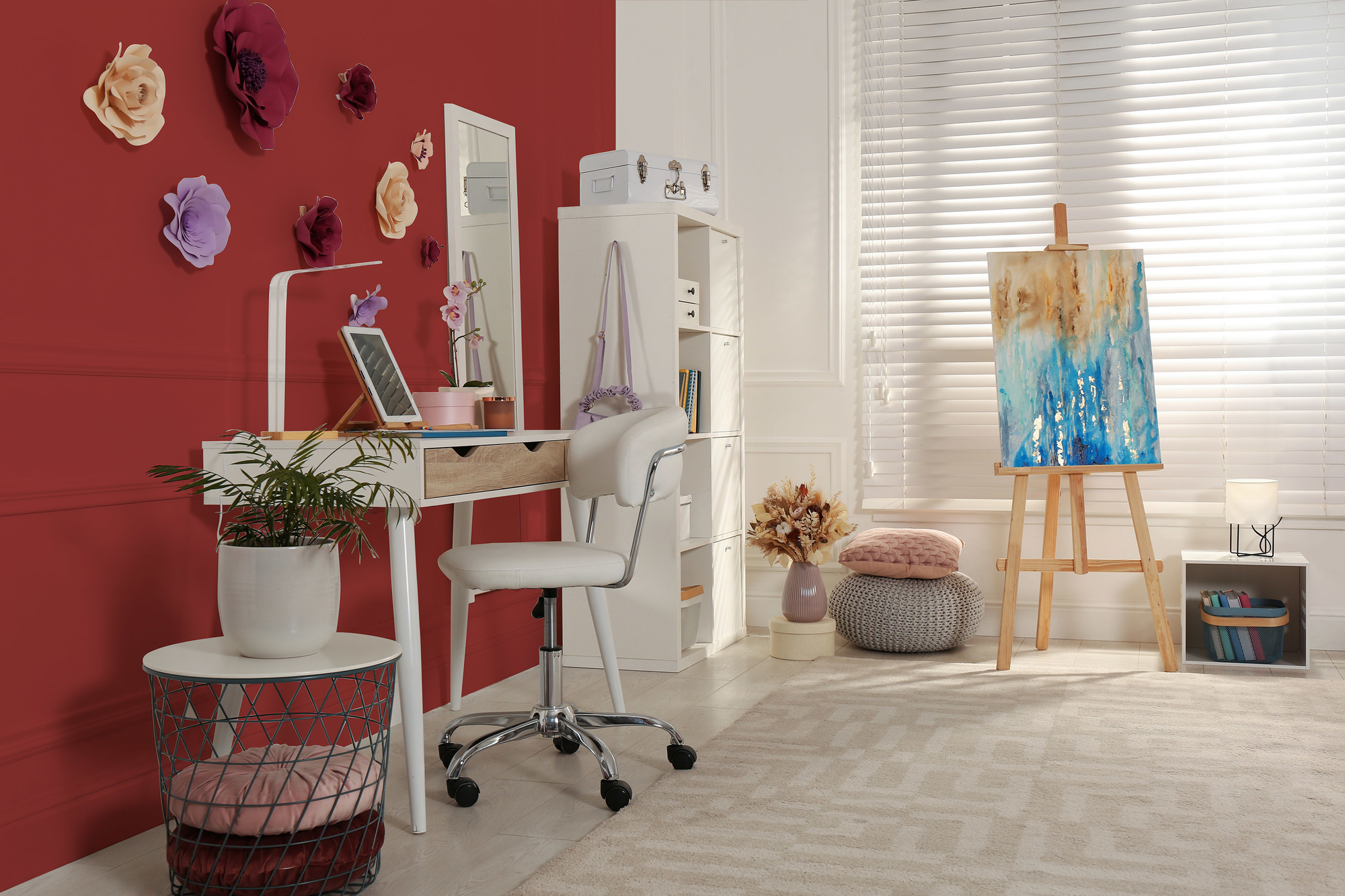 Image d'un pot de 1 litre de peinture Puro rouge varied red - c2016