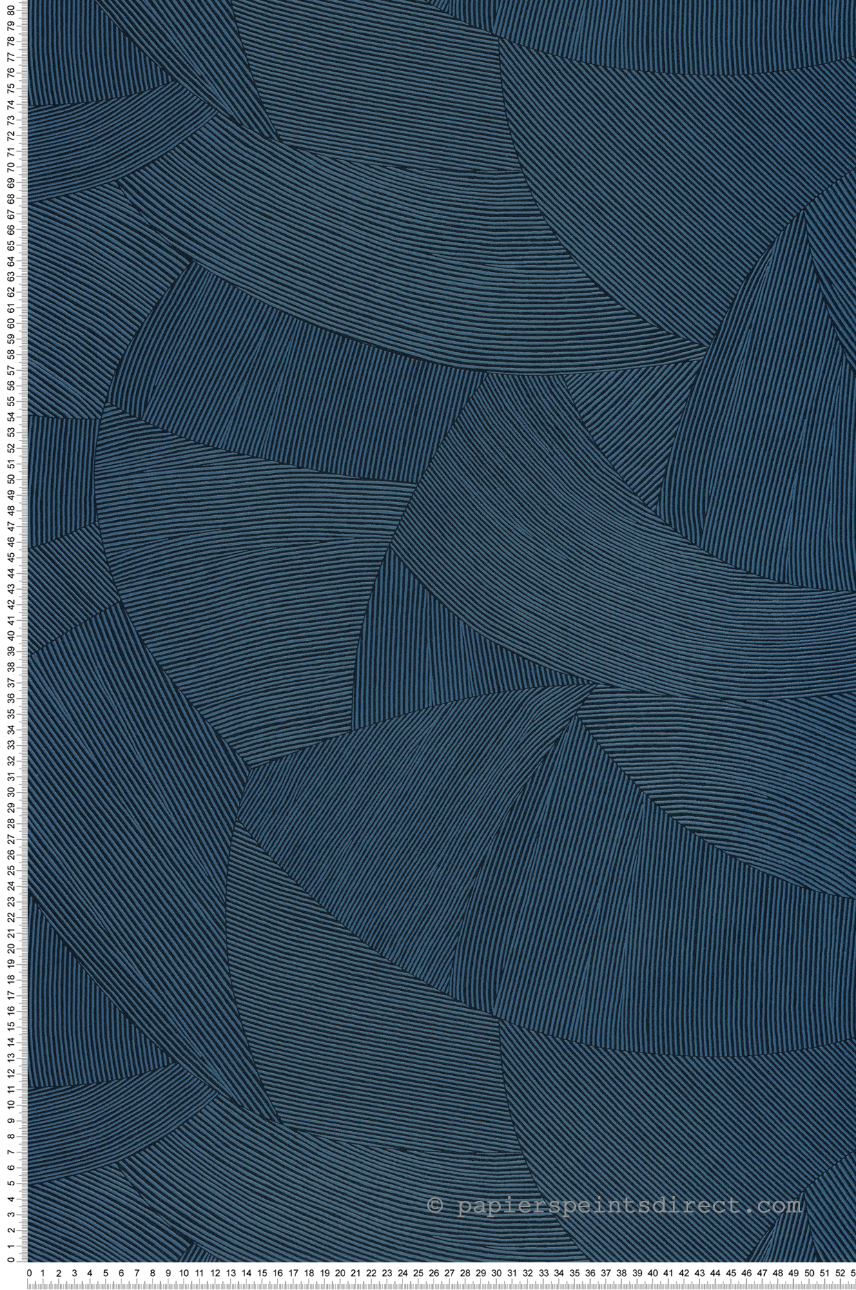Papier peint Forme Strie Terra bleu marine - Origine de Casélio | Réf. OGN106066003