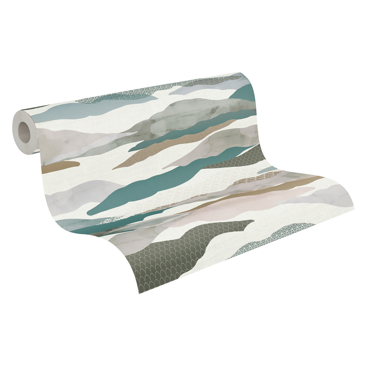 Papier peint Nuage de Montagne gris brun - Pintwalls 2 d'A.S. Création ROLL | Réf. AS-396993