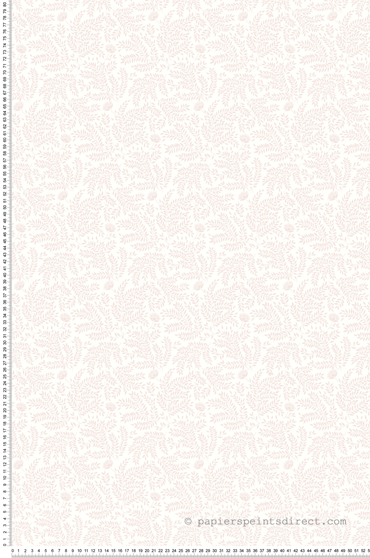 Papier Peint Feuillage Nature rose - Tartine et Chocolat de Lutèce  | Réf. LTC-36200303