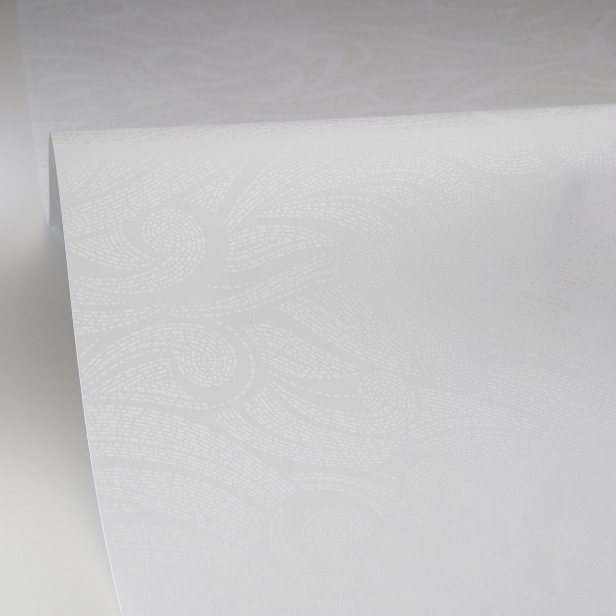 Papier peint Vague Harmony blanc nacré - Light de Casélio | Réf. LIG106640000
