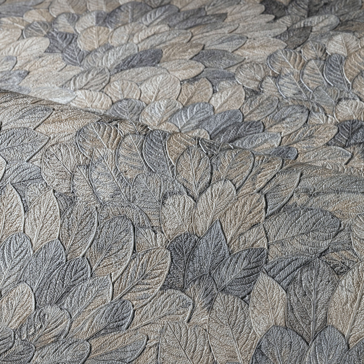 Papier peint Feuille Feijoa bleu orage - Modernismo de Casamance AMBV | Réf. CAS-76841528