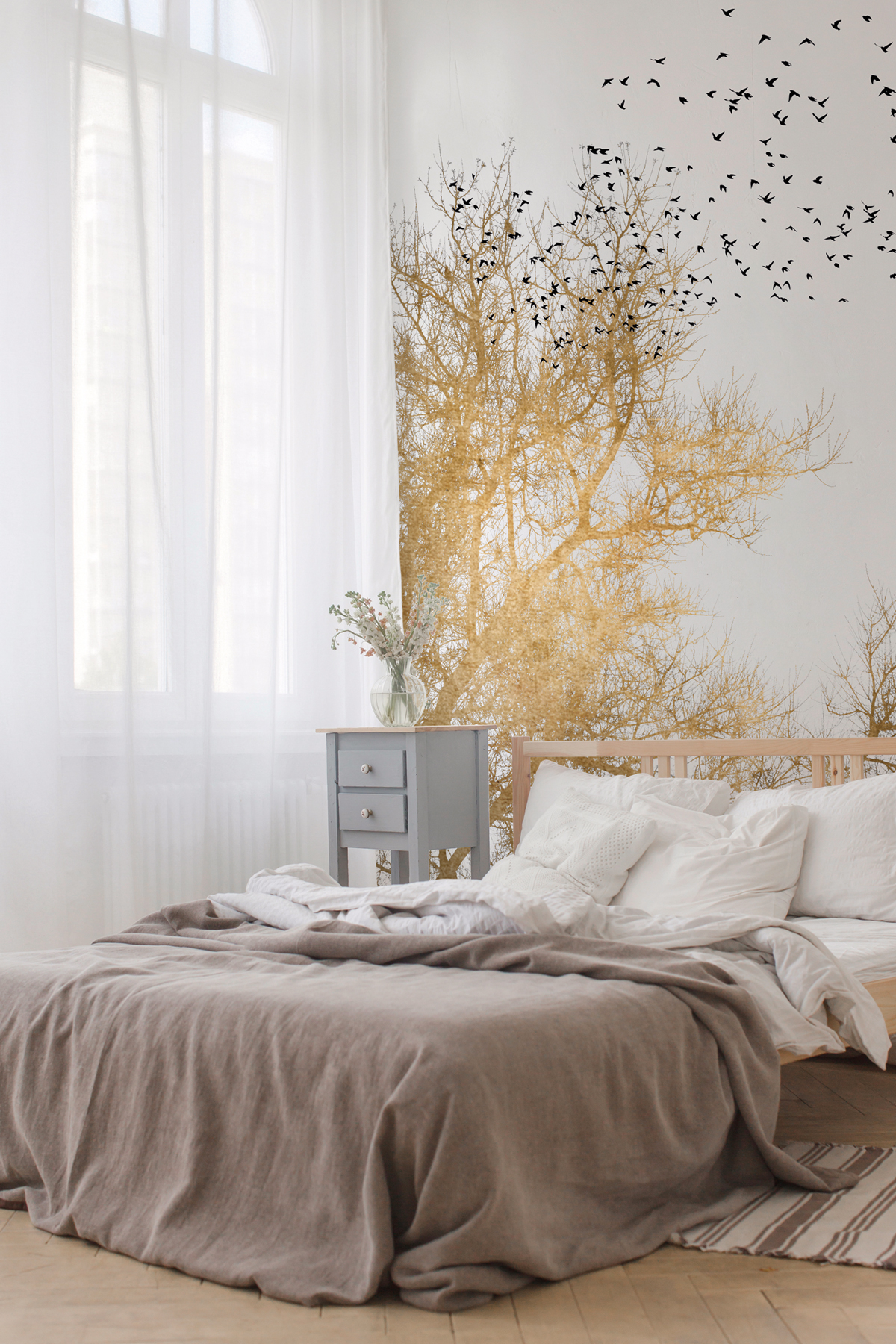 Papier peint panoramique Arbre Golden Skies - Référence DD119897 - Intissé 200g/m2 - Standard 200 x 280