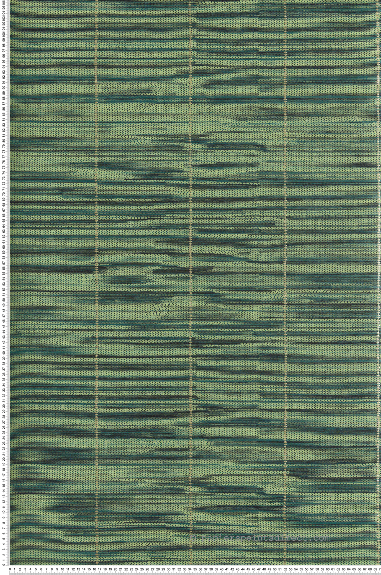 Papier peint Tissage en Paille Safia vert doré - Joy de Masureel | Réf. MAS-JOY203