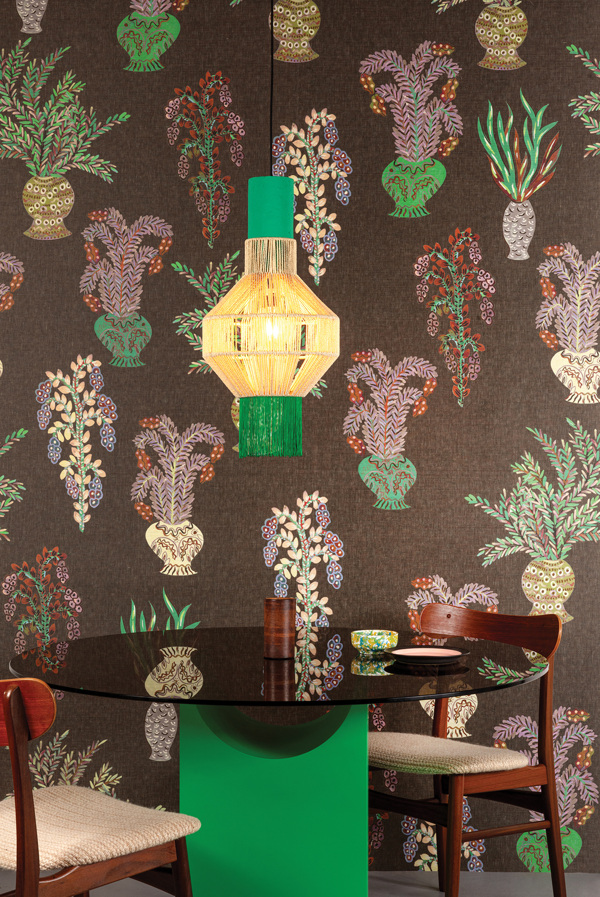 Papier peint panoramique Plante en Bouquet violet - A et B H260 - Joy de Masureel | Réf. MAS-DGJOY103X-260