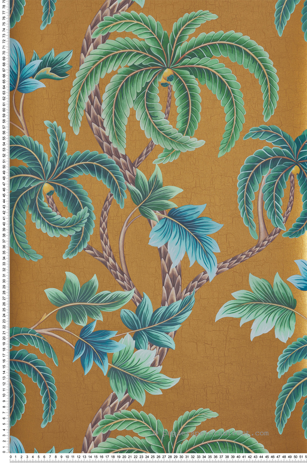 Papier peint Palmier Shalimar doré - Byzance d'Osborne & Little | Réf. OSB-W7903-03