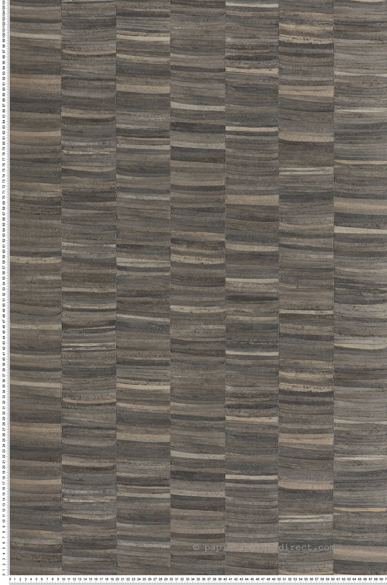 Papier peint Texture Brute Stylosa anthracite brun - Nature Précieuse de Casamance | Réf. CAS-76501732