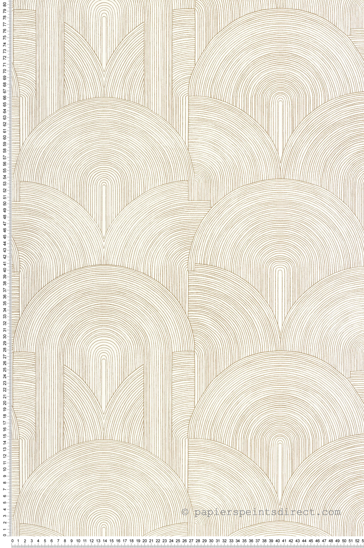 Papier peint Arche Graphique Delicacy blanc doré - Moonlight 3 de Casélio | Réf. MNL3106560020