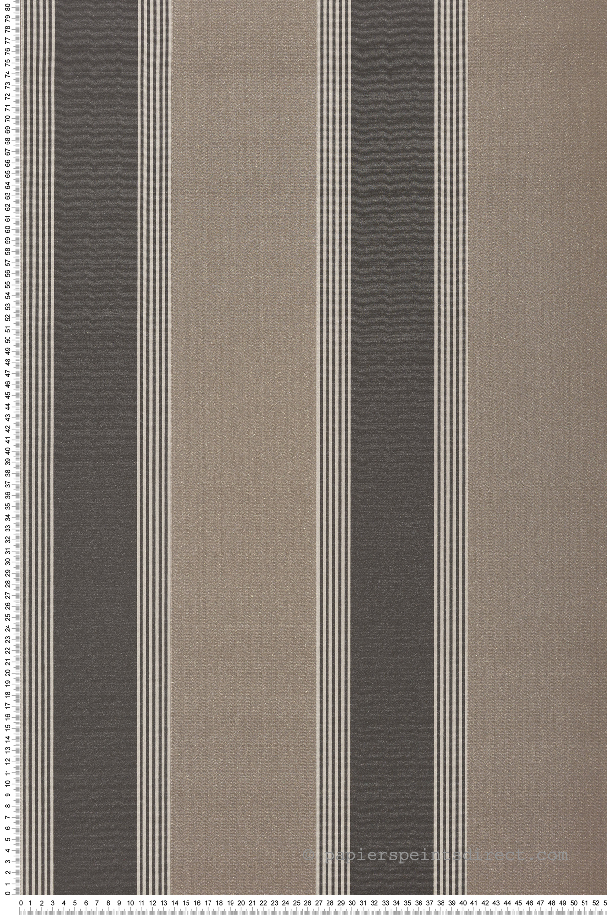 Papier peint Rayure Vintage marron - Scala de Montecolino | Réf. MC-28877