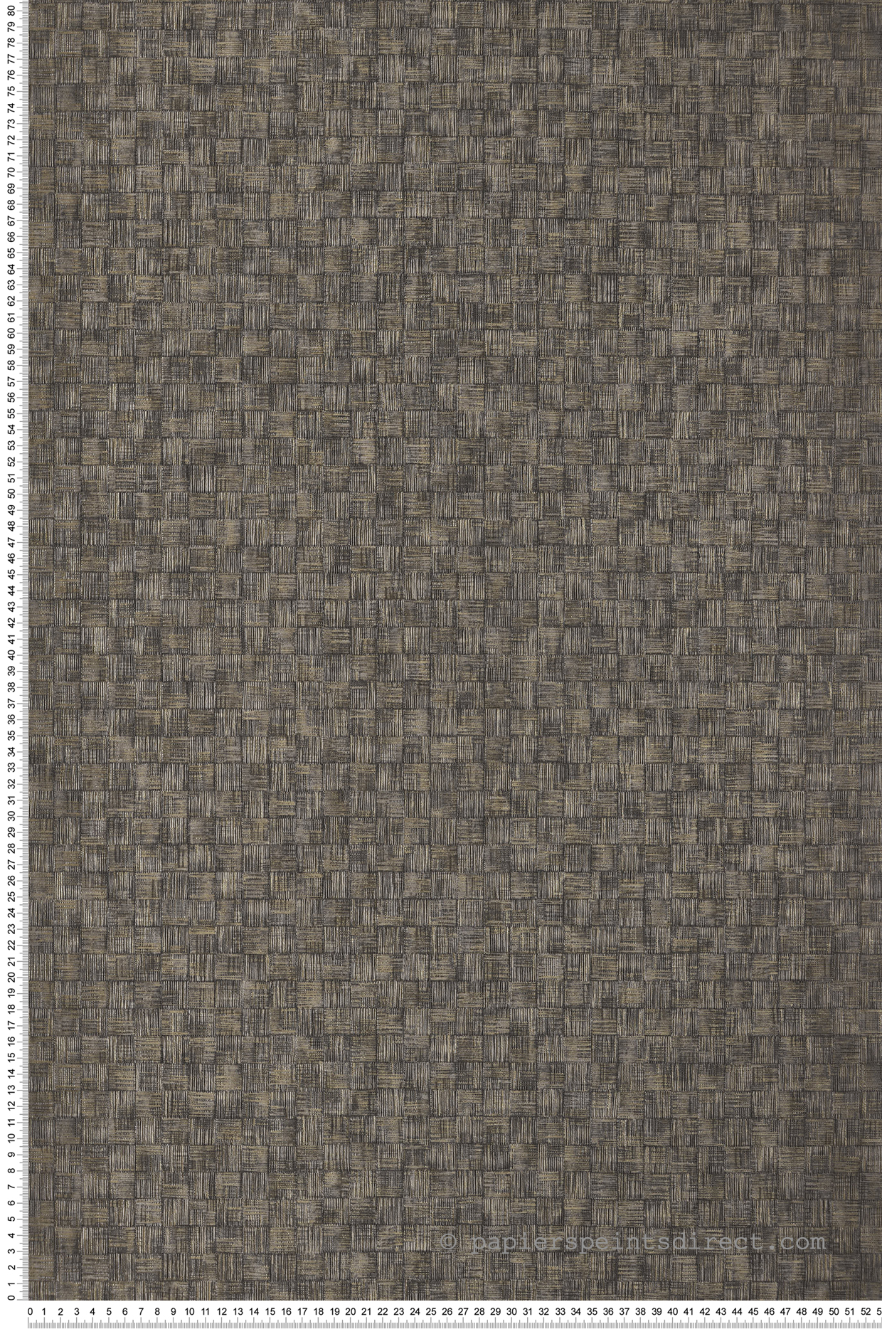 Papier peint Géométrique Damier gris et doré - Gingko de Casadéco | Réf. GINK86257520