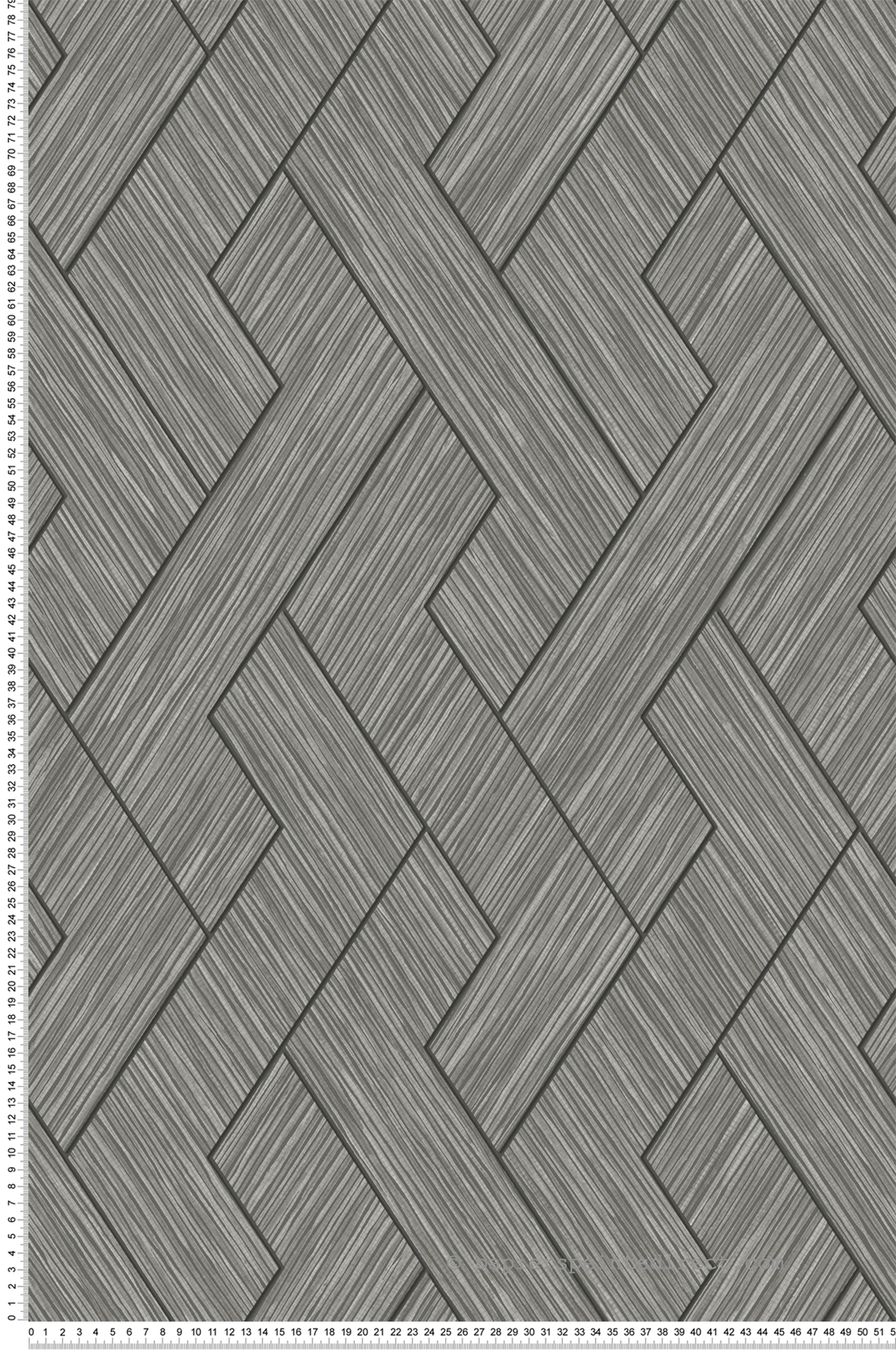 Papier peint Graphique Paille Ember gris béton - Harry de Lutèce | Réf. LTC-DL26729