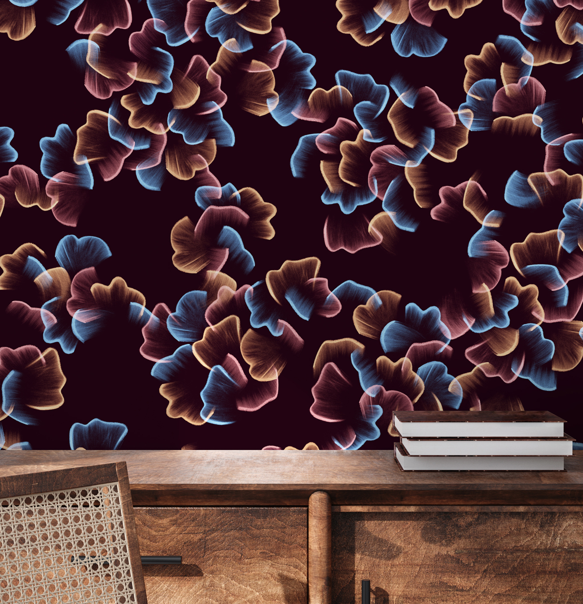 Papier peint panoramique Printemps Bordeaux - 3 lés 1/2/3 - Isidore Leroy