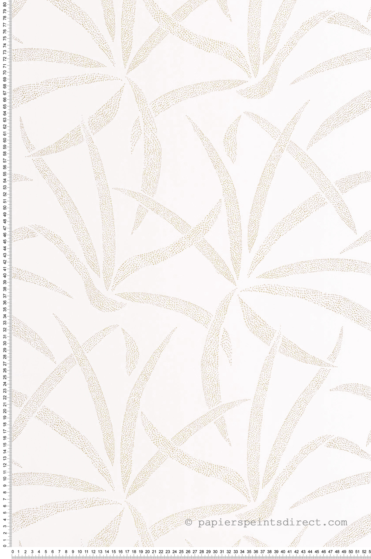Papier peint Filara Pointillisme blanc doré - Blue Shades de Casélio | Réf. BLS107460020
