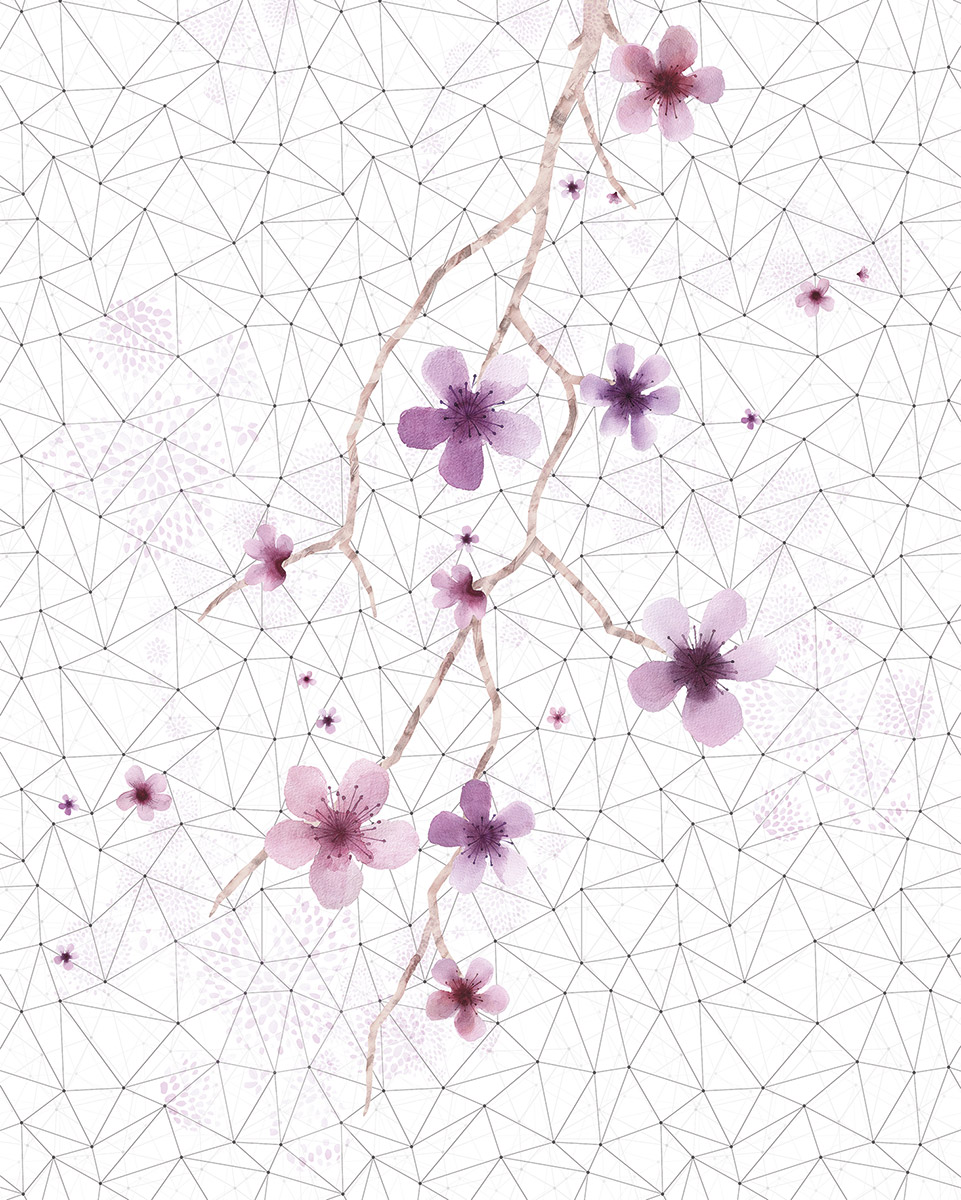 Panoramique Cherry Tree - Papier peint Komar