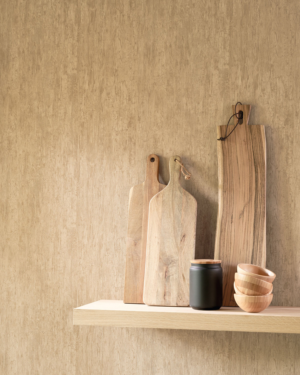 Papier peint Effet Bois noisette - Woods de Casadéco | Réf. WOOD85992336