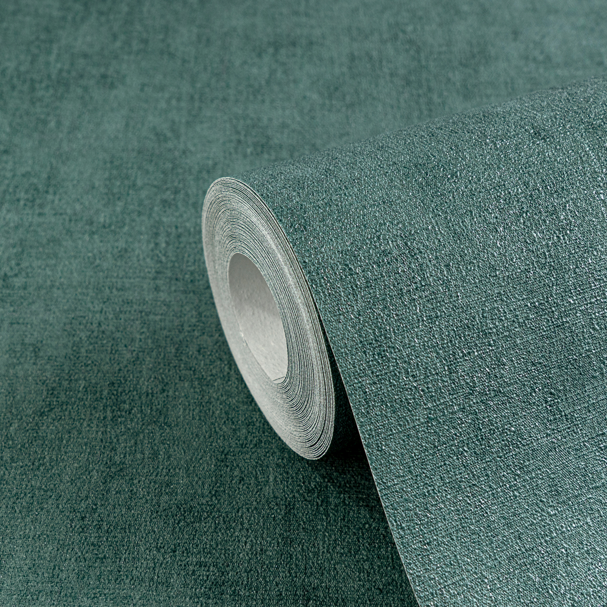 Papier peint Uni Béton émeraude métallisé - Cosmoliving d'A.S. Création ZOOM | Réf. AS-791103