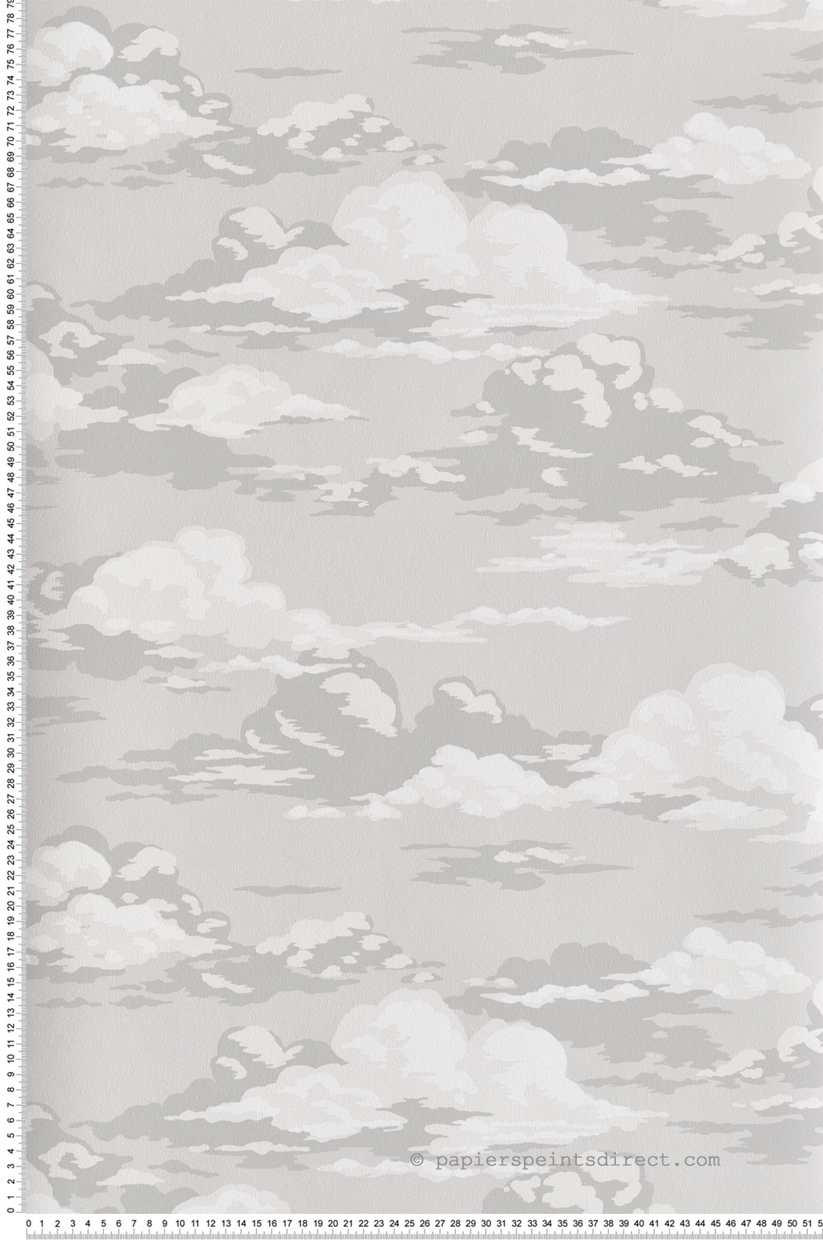 Papier peint Ciel Nuageux Cumulus gris - Beaux Arts de Lutèce | Réf. LTC-M1810