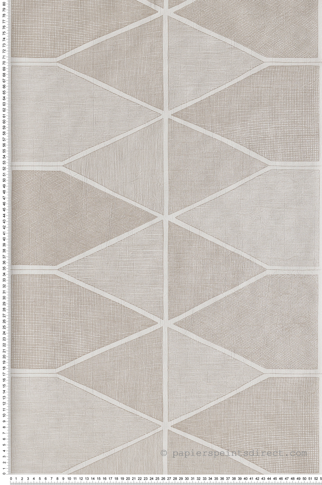 Papier peint graphique Stella Shine blanc/beige irisé - Nova de Casadéco | Réf. NOVA84180202