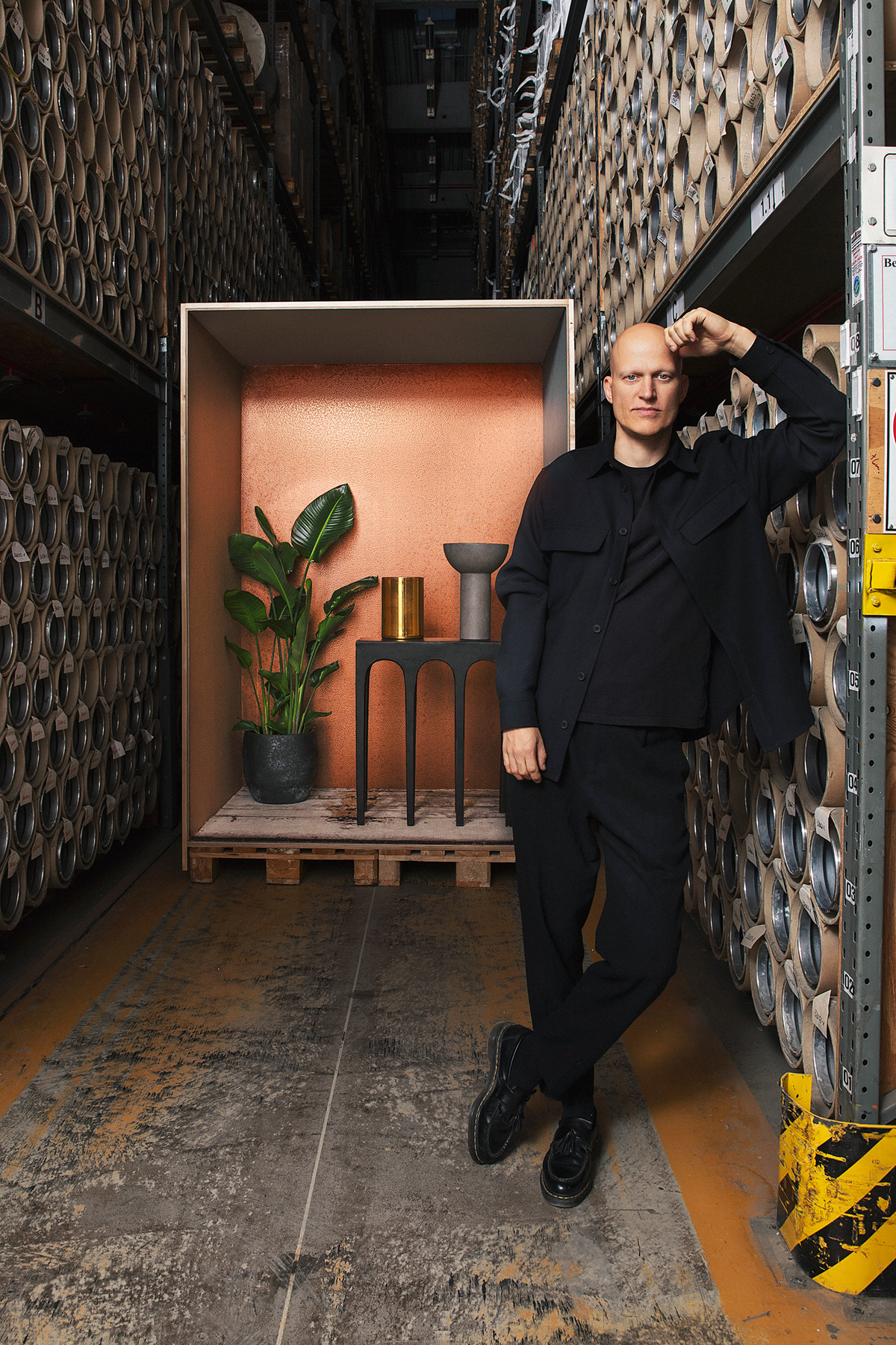 Papier peint Moderne Alvéole Métallisé cuivré - Eclectic de Montecolino AMB2| Réf. MC-34958