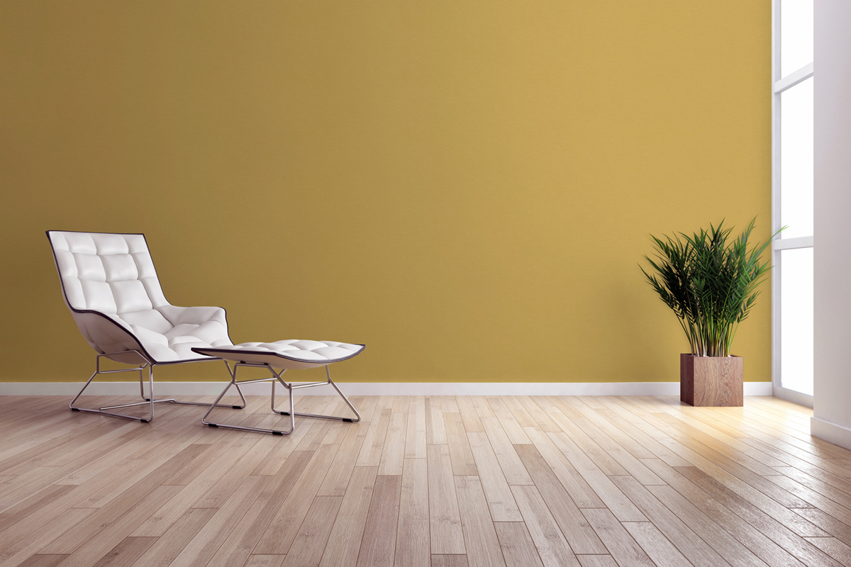 Papier peint Faux Uni Maille moutarde - Bensimon 2 de Lutèce | Réf. LTC-51201202