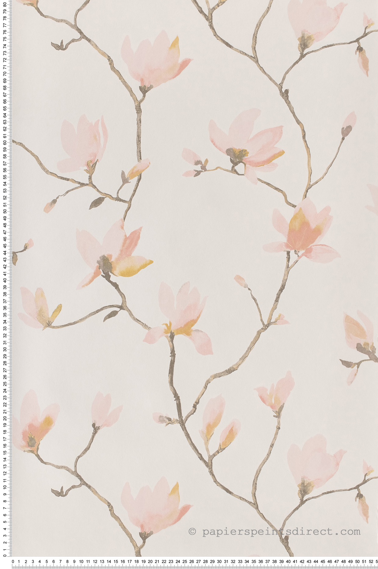 Papier peint Magnolia rose - Florescence de Casadeco | Réf. FLRE82364212