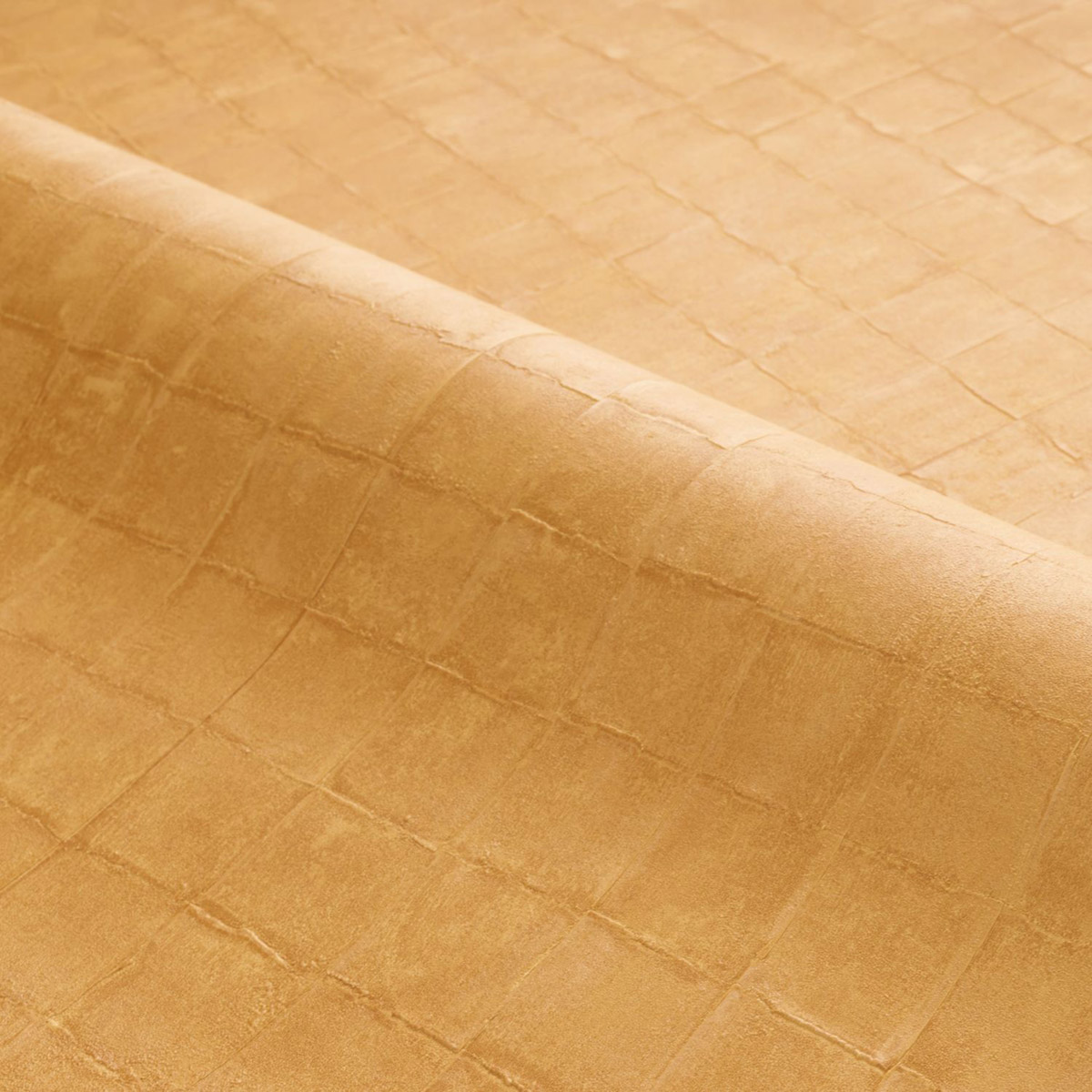 Papier peint Carreaux Faenza ocre doré - Cérame de Casamance | Réf. CAS-76080406
