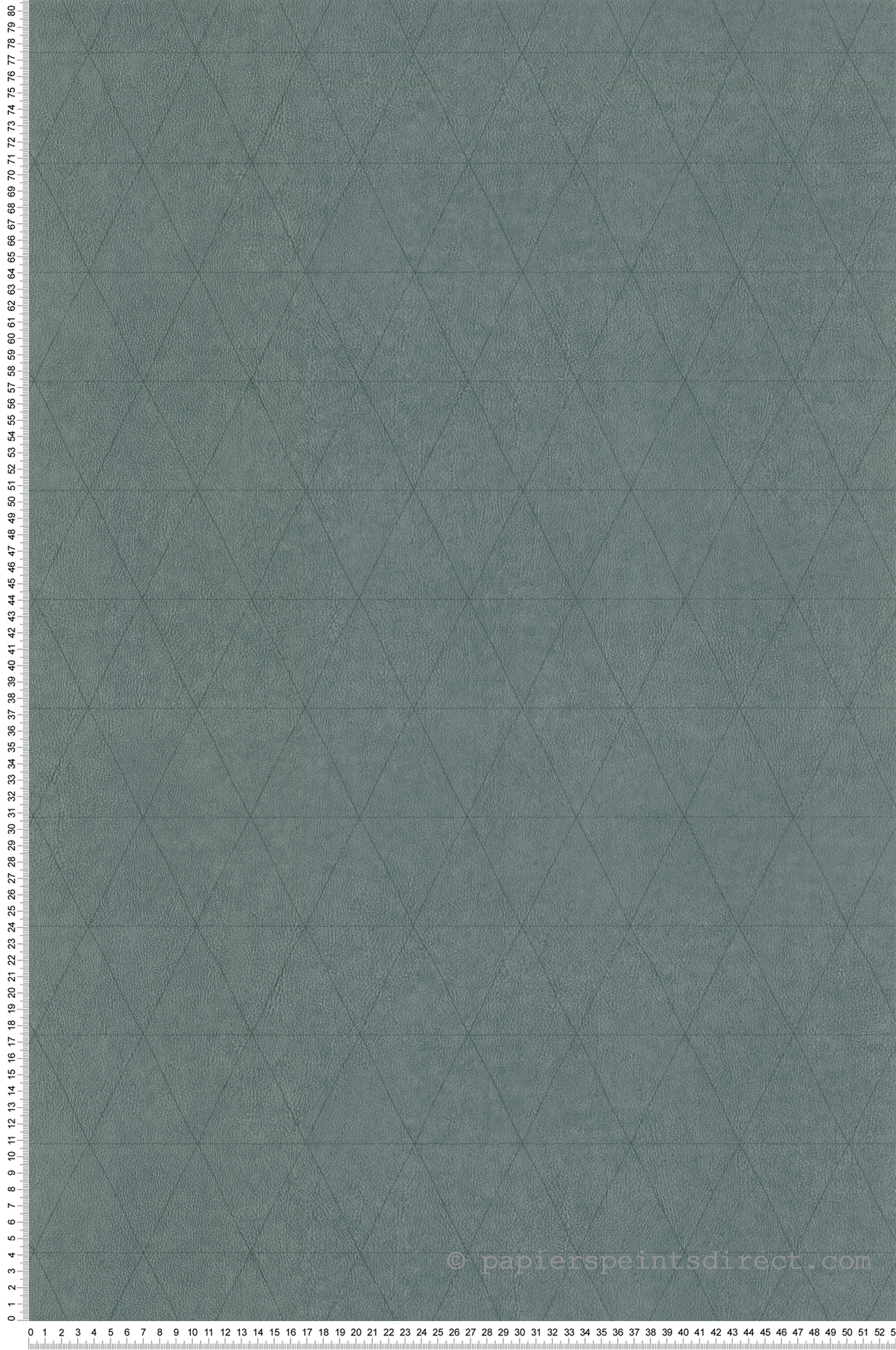 Papier peint graphique Cuir Triangles vert lichen - Park Avenue de Lutèce | Réf. LTC-51192924