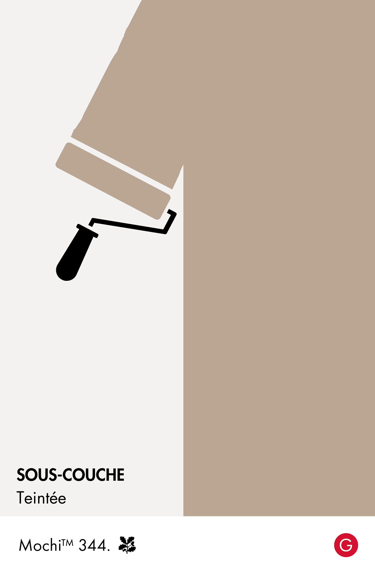 Sous-couche teintée Little Greene Mochi n°344