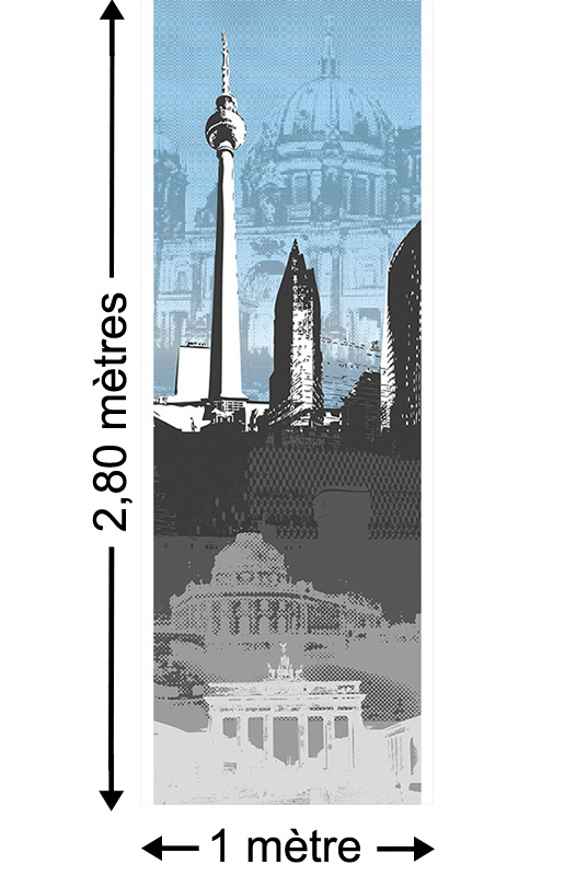 Berlin - Papier peint lé unique