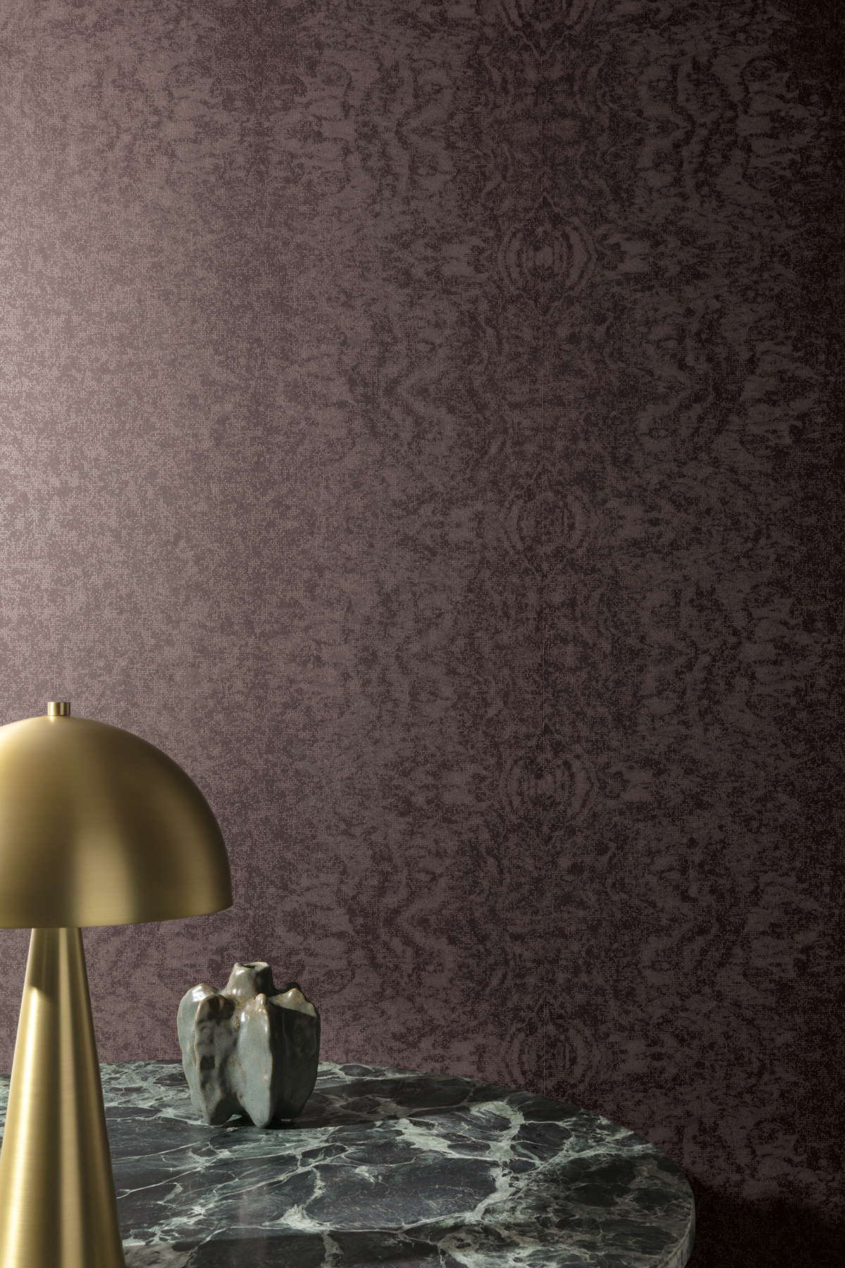 Papier peint Moiré Bois Cumaru anthracite irisé - Amazone de Masureel | Réf. MAS-ZON404