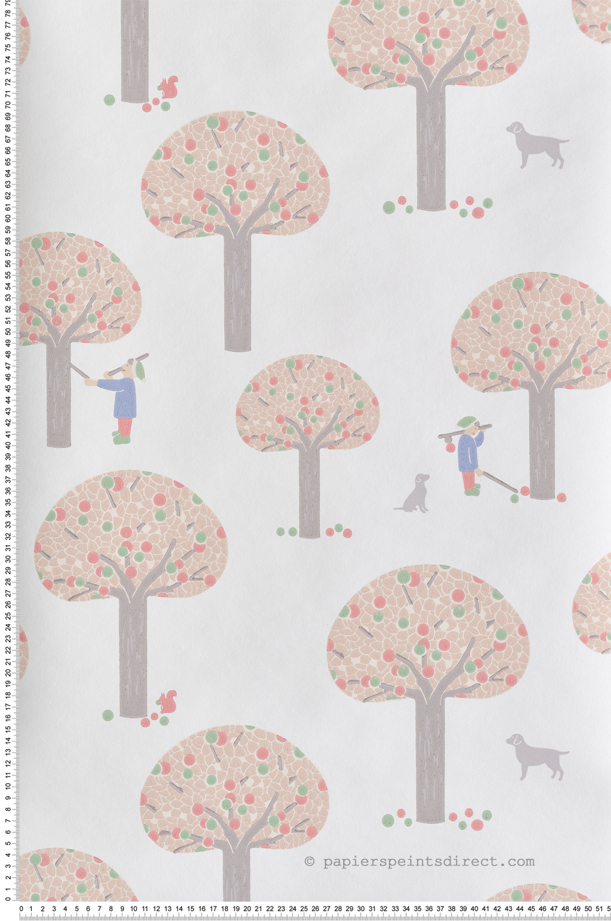 Papier peint Arbre Graphique Street Masquerade - Storybook Papers de Little Greene | Réf. 0231ROMASQU