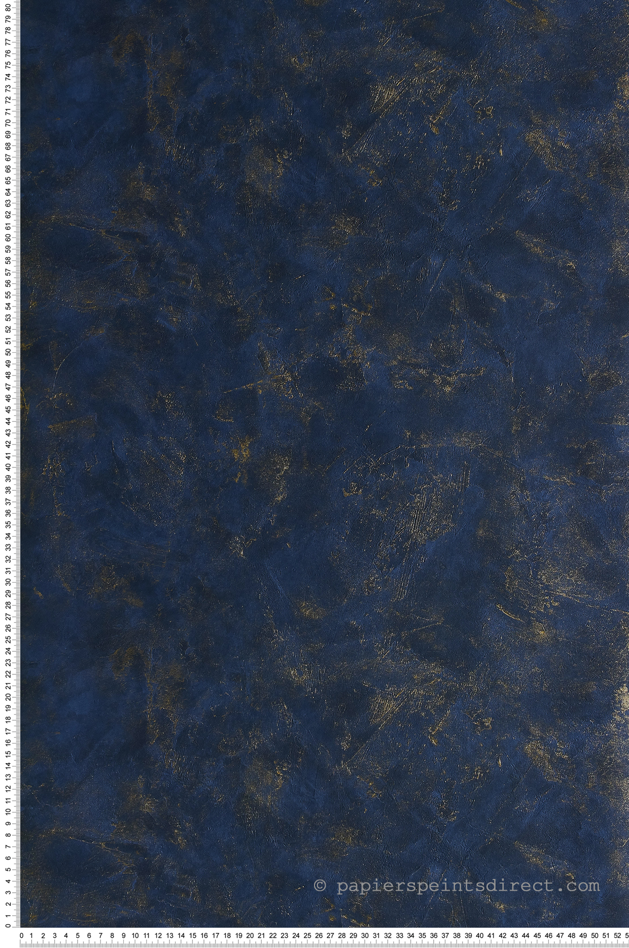 Papier peint Effet béton bleu marine or - Patine de Casélio | Réf. PAI100226520