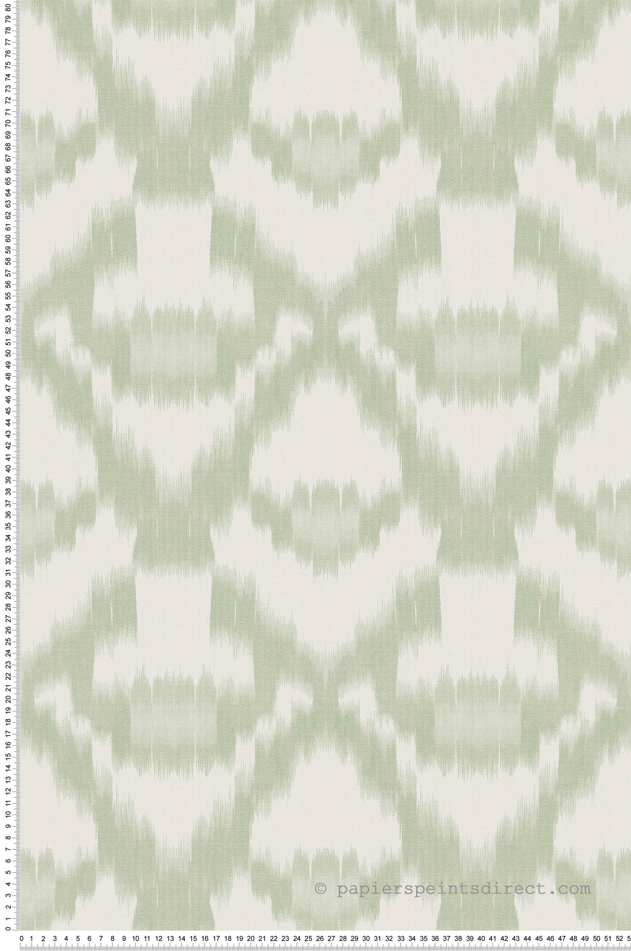 Papier peint Médaillon Tie-And-Dye vert - Fidji de Lutèce | Réf. LTC-8508-4