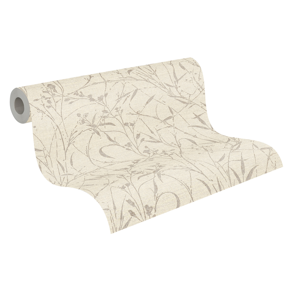 Papier peint Botanique Feuillage beige irisé - Vibes & Styles d'A.S. Création AMB7| Réf. AS-790042