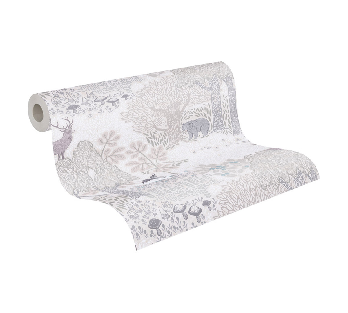 Papier peint Nature Sauvage grège - Lilly & Luis d'A.S. Création AMB8 | Réf. AS-771332