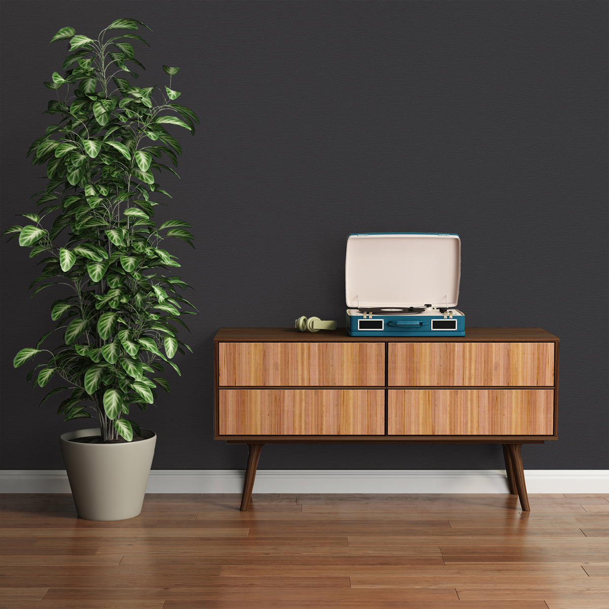 Papier peint Uni Tissé Life noir - French Affair d'A.S. Création | Réf. AS-395726