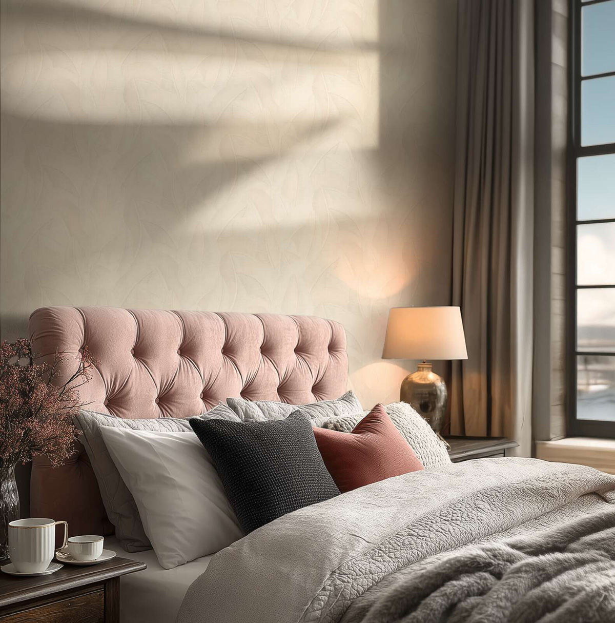 Papier peint Feuillage Graphique blanc - Vibes & Styles d'A.S. Création AMB2| Réf. AS-790396