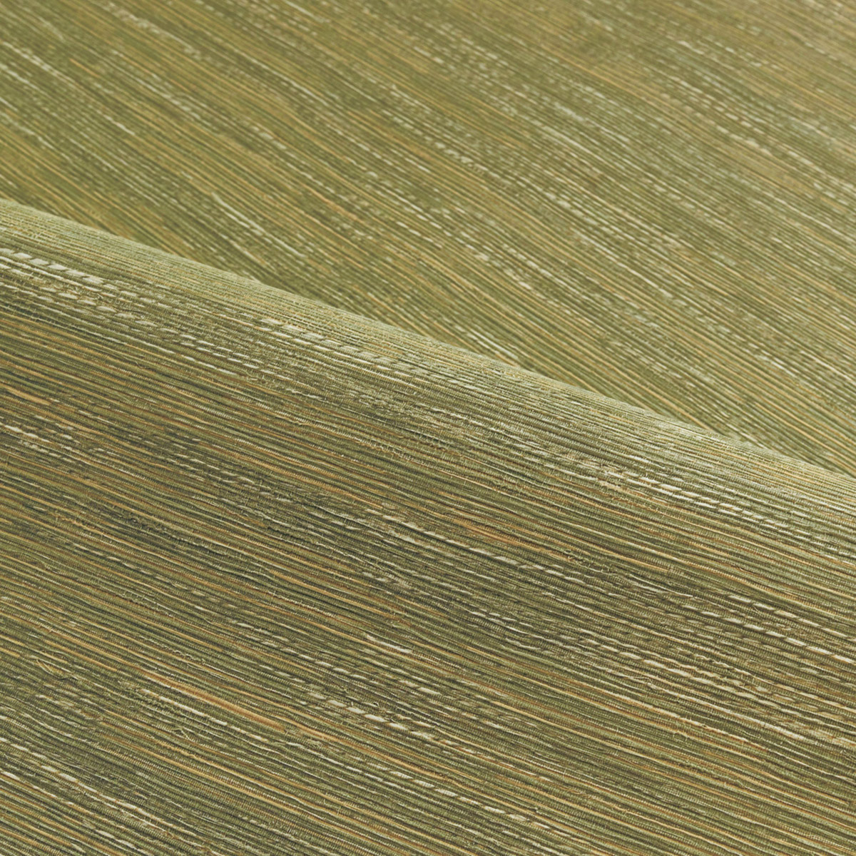 Papier peint Faux Uni Tissage Tatami vert olive - Le Jacquard de Casamance AMB3| Réf. CAS-C75345098