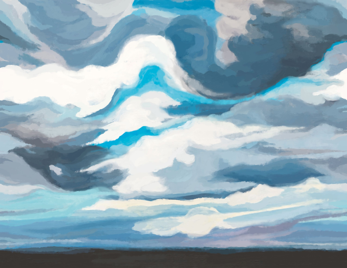 Papier peint panoramique Cirrus L bleu nuage 400x310 - Wonderwalls de Casadéco | Réf. WDWS88886212