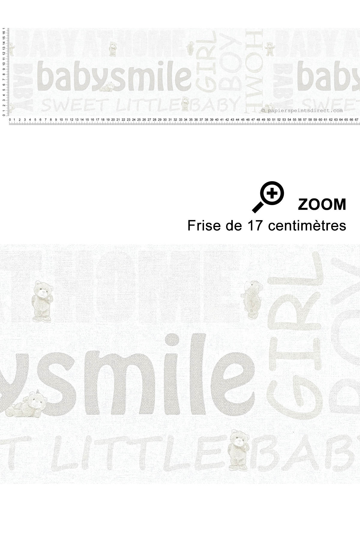 Frise sweet baby beige - Little Stars AS Création | Réf. SP04406