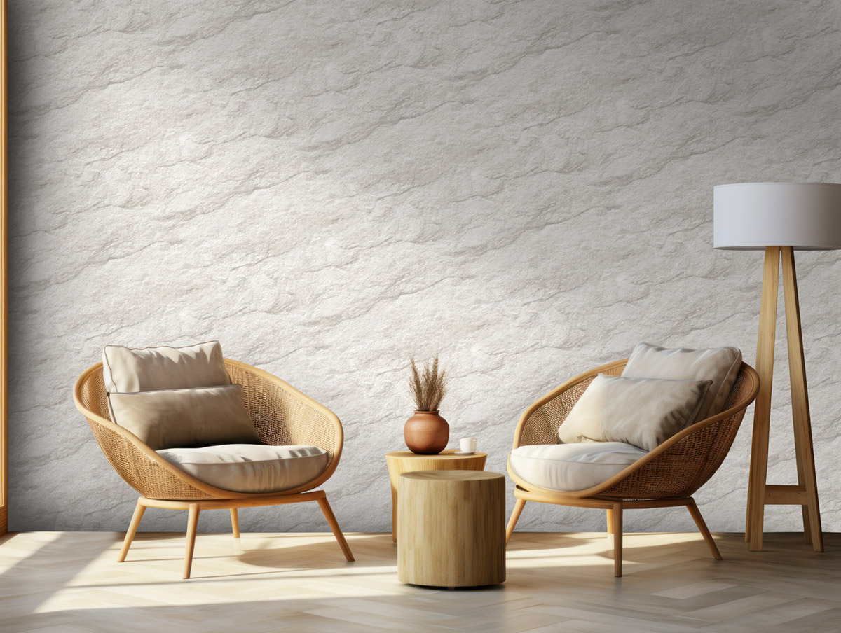 Papier peint Roche Détail gris craie - Brut d'Ugépa | Réf. UGP-M75800